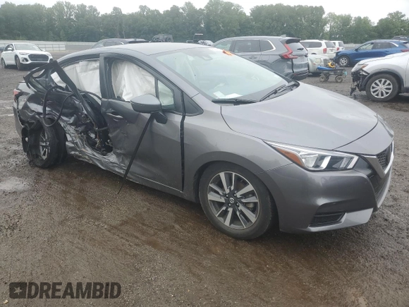 2021 Nissan Versa SV with VIN 3N1CN8EV6ML917506, listed as a Copart auction lot 60852975 with 22,331 mi miles and Salvage title. Bid and sale history available at DreamBid. Image 4.