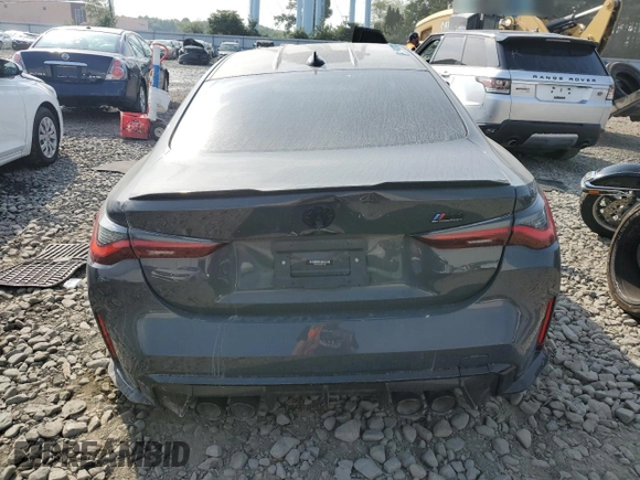 2021 BMW M4 Competition with VIN WBS33AZ0XMCH11542, listed as a Copart auction lot 67846504 with 0 mi miles and Salvage Title. Bid and sale history available at carsss.com. Image 6.