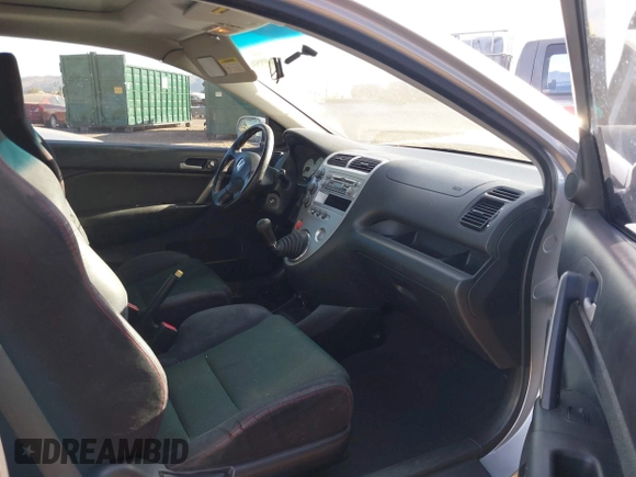 2002 Honda Civic Si with VIN SHHEP33522U304783, listed as a IAAI auction lot 40951604 with 201,101 mi miles and . Bid and sale history available at DreamBid. Image 5.