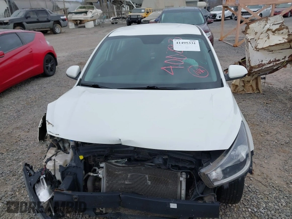 2021 Kia Rio LX with VIN 3KPA24AD3ME400283, listed as a IAAI auction lot 41495331 with 84,920 mi miles. Bid and sale history available at carsss.com. Image 12.