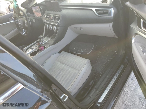 2022 Genesis G70 3.3T with VIN KMTG54TE6NU094854, listed as a Copart auction lot 80251854 with 0 mi miles and Salvage Title. Bid and sale history available at carsss.com. Image 8.