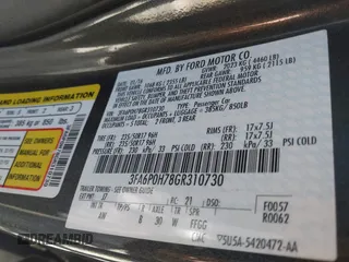 2016 Ford Fusion SE with VIN 3FA6P0H78GR310730, listed as a IAAI auction lot 41821230 with 186,186 mi miles. Bid and sale history available at carsss.com. Image 9.