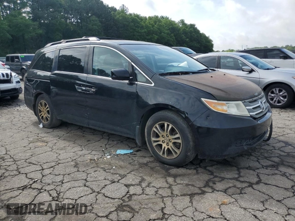 2012 Honda Odyssey EX-L with VIN 5FNRL5H63CB025470, listed as a Copart auction lot 55162605 with 189,826 mi miles and Clean Title. Bid and sale history available at carsss.com. Image 4.
