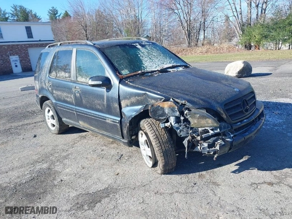 2003 Mercedes-Benz M-Class 3.7L with VIN 4JGAB57E23A450868, listed as a IAAI auction lot 41983681 with 125,468 mi miles. Bid and sale history available at carsss.com. Image 1.