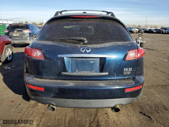 2008 Infiniti FX35 with VIN JNRAS08WX8X205495, listed as a Copart auction lot 83371964 with 200,003 mi miles and Salvage Title. Bid and sale history available at carsss.com. Image 6.
