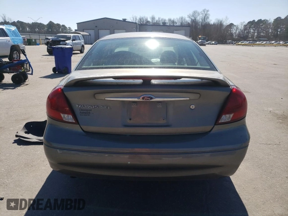 2003 Ford Taurus SEL Deluxe with VIN 1FAFP56S93G222243, listed as a Copart auction lot 46496165 with 193,282 mi miles and Salvage Title. Bid and sale history available at DreamBid. Image 6.