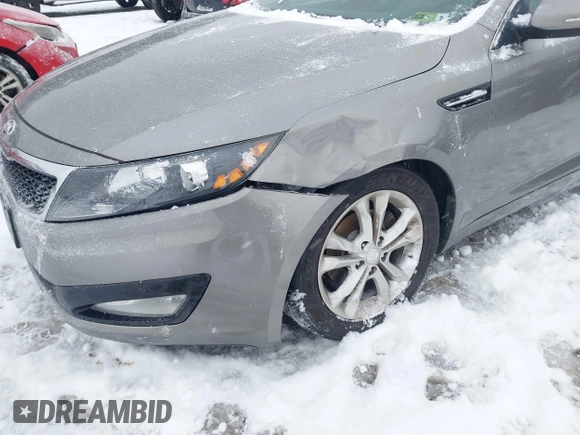 2013 Kia Optima EX with VIN 5XXGN4A70DG258168, listed as a IAAI auction lot 41209415 with 169,365 mi miles. Bid and sale history available at carsss.com. Image 6.