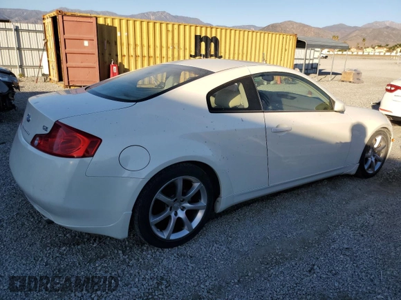 2005 Infiniti G35 Coupe with VIN JNKCV54E45M410123, listed as a Copart auction lot 79249674 with 60,022 mi miles and Salvage Title. Bid and sale history available at carsss.com. Image 3.