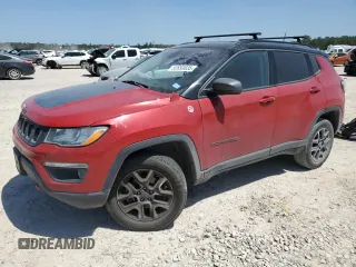 2020 Jeep Compass Trailhawk with VIN 3C4NJDDB6LT208185, listed as a Copart auction lot 56892265 with 90,924 mi miles and Salvage title. Bid and sale history available at DreamBid. Image 1.