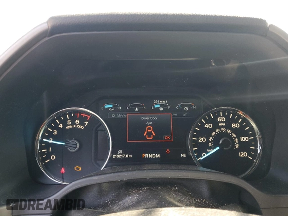 2018 Ford F-150 XL with VIN 1FTEW1EG1JFA53305, listed as a Copart auction lot 55466995 with 213,217 mi miles and Clean Title. Bid and sale history available at carsss.com. Image 9.