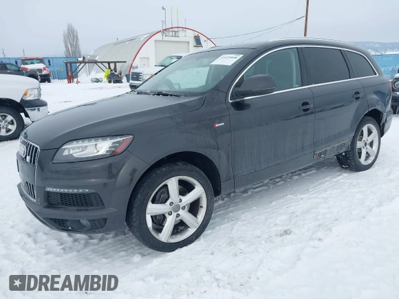 2014 Audi Q7 S line Prestige with VIN WA1DGAFE7ED003414, listed as a IAAI auction lot 41425048 with 91,664 mi miles and . Bid and sale history available at DreamBid. Image 2.