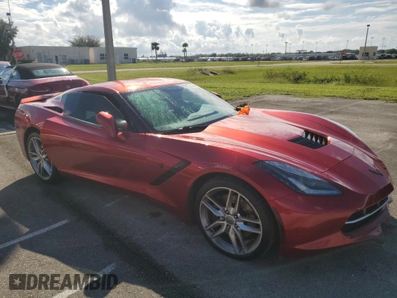2016 Chevrolet Corvette Z51 1LT with VIN 1G1YH2D77G5115392, listed as a Copart auction lot 74354934 with 0 mi miles and Non Repairable. Bid and sale history available at carsss.com. Image 4.