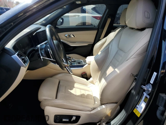 2019 BMW 3 Series 330i with VIN 3MW5R1J5XK8B00074, listed as a Copart auction lot 50806195 with 77,777 mi miles and Salvage Title. Bid and sale history available at carsss.com. Image 7.