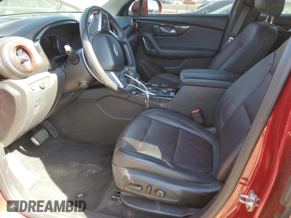 2019 Chevrolet Blazer RS with VIN 3GNKBJRS0KS690462, listed as a Copart auction lot 55129925 with 68,743 mi miles and Salvage title. Bid and sale history available at DreamBid. Image 7.
