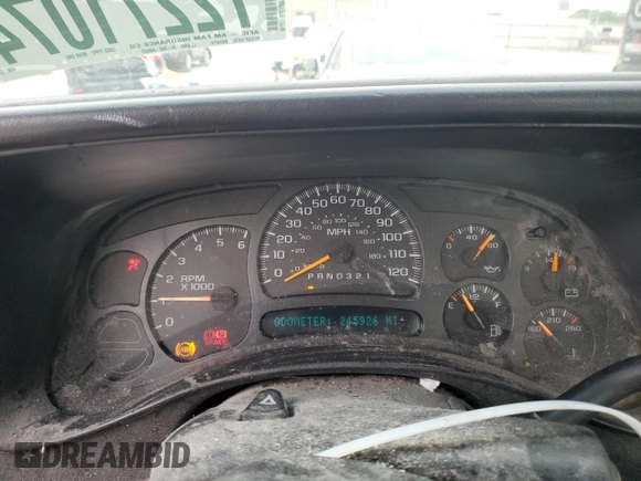 2006 Chevrolet Silverado 1500 Work Truck with VIN 1GCEC14V66E271939, listed as a Copart auction lot 72271074 with 245,926 mi miles and Salvage Title. Bid and sale history available at carsss.com. Image 9.
