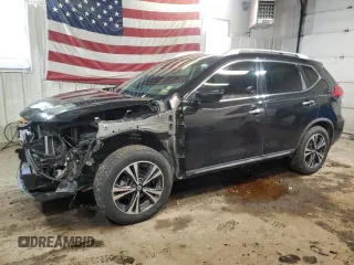 2017 Nissan Rogue SL with VIN JN8AT2MTXHW147922, listed as a Copart auction lot 52331195 with 66,265 mi miles and Salvage title. Bid and sale history available at DreamBid. Image 1.