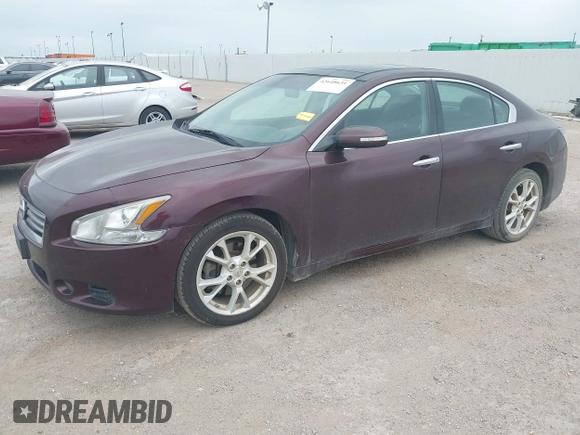 2014 Nissan Maxima SV with VIN 1N4AA5AP5EC440821, listed as a IAAI auction lot 42648631 with 133,204 mi miles and . Bid and sale history available at DreamBid. Image 2.