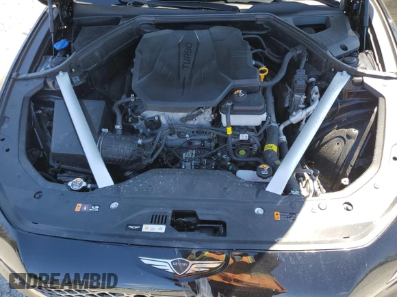 2024 Genesis G70 2.5T with VIN KMTG34SCXRU138219, listed as a Copart auction lot 53567155 with 13,323 mi miles and Salvage title. Bid and sale history available at DreamBid. Image 11.