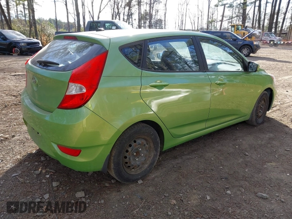 2013 Hyundai Accent GS with VIN KMHCT5AE3DU111034, listed as a IAAI auction lot 41479109 with 191,059 mi miles and . Bid and sale history available at DreamBid. Image 4.