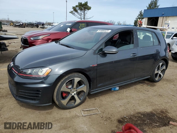 2015 Volkswagen Golf GTI SE with VIN 3VW5T7AU5FM066330, listed as a Copart auction lot 51800525 with 53,175 mi miles and Clean Title. Bid and sale history available at carsss.com. Image 1.