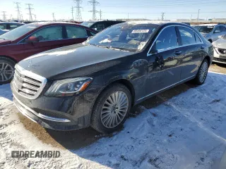 2018 Mercedes-Benz S 560 with VIN WDDUG8GB5JA382224, listed as a Copart auction lot 88408125 with 80,825 mi miles and Salvage Title. Bid and sale history available at carsss.com. Image 1.