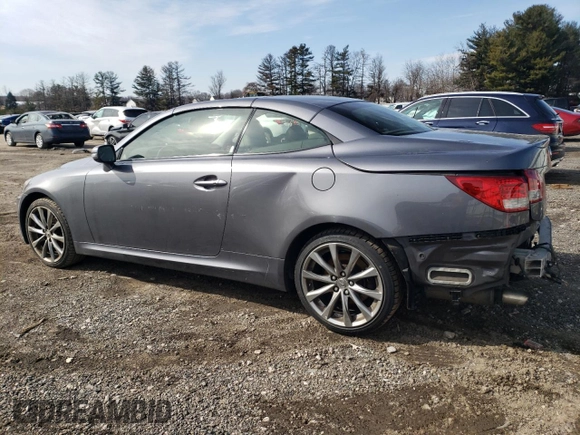 2014 Lexus IS 250 C z VIN JTHFF2C22E2531017, wystawiony jako Copart lot #44370555 z przebiegiem 118 514 mil mil oraz Szkoda całkowita • Salvage title. Historia ofert i sprzedaży dostępna na DreamBid. Obrazek 2.