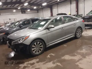 2017 Hyundai Sonata Sport with VIN 5NPE34AF0HH470616, listed as a IAAI auction lot 41550055 with 157,969 mi miles. Bid and sale history available at carsss.com. Image 2.