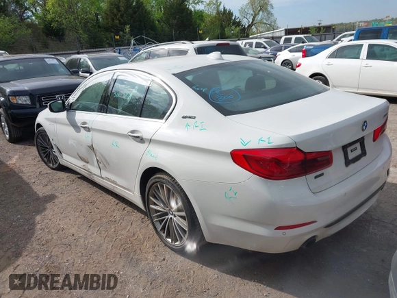 2018 BMW 5 Series 530e with VIN WBAJA9C58JB252398, listed as a IAAI auction lot 42070548 with Not provided miles and . Bid and sale history available at DreamBid. Image 3.