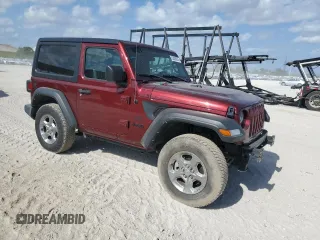2021 Jeep Wrangler Sport with VIN 1C4GJXAN1MW683604, listed as a Copart auction lot 53838925 with 18,771 mi miles and Salvage title. Bid and sale history available at DreamBid. Image 4.