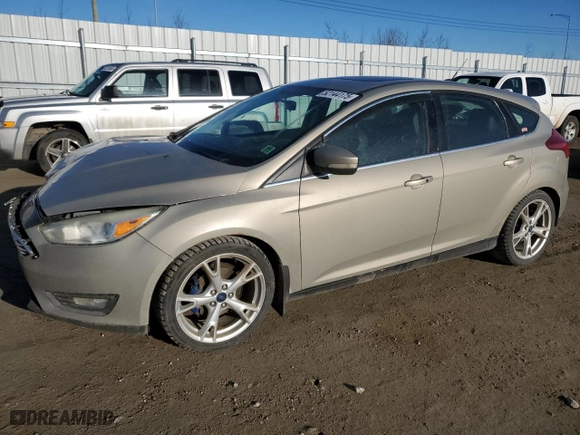 2015 Ford Focus Titanium with VIN 1FADP3N20FL272134, listed as a Copart auction lot 52144175 with 159,423 mi miles and Salvage Title. Bid and sale history available at carsss.com. Image 1.