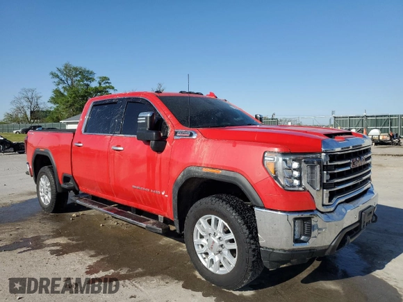 2022 GMC Sierra 3500HD SLT z VIN 1GT49UEYXNF215905, wystawiony jako Copart lot #52373835 z przebiegiem 36 787 mil mil oraz Szkody całkowita. Historia ofert i sprzedaży dostępna na DreamBid. Obrazek 4.