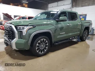 2022 Toyota Tundra Limited z VIN 5TFJA5DB7NX030797, wystawiony jako Copart lot #52853055 z przebiegiem 23 165 mil mil oraz Szkoda całkowita • Salvage title. Historia ofert i sprzedaży dostępna na DreamBid. Obrazek 1.