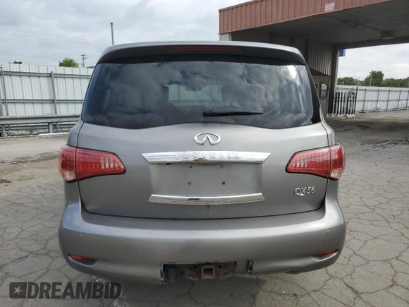 2013 Infiniti QX56 with VIN JN8AZ2NE4D9041702, listed as a Copart auction lot 73759374 with 127,514 mi miles and Salvage Title. Bid and sale history available at carsss.com. Image 6.