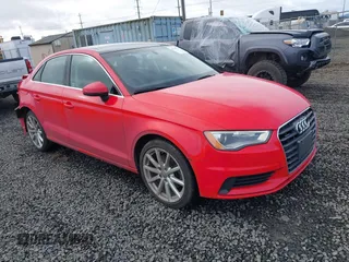 2015 Audi A3 2.0T Premium Plus with VIN WAUEFGFFXF1044922, listed as a IAAI auction lot 41709772 with 77,700 mi miles. Bid and sale history available at carsss.com. Image 1.