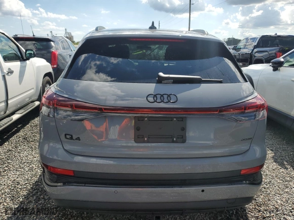 2024 Audi Q4 e-tron Premium Plus with VIN WA1L2BFZ3RP018516, listed as a Copart auction lot 74296914 with 0 mi miles and Non Repairable. Bid and sale history available at carsss.com. Image 6.