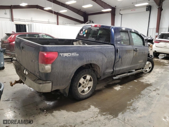 2007 Toyota Tundra SR5 with VIN 5TFBT54157X009858, listed as a Copart auction lot 45711815 with 0 mi miles and Salvage Title. Bid and sale history available at carsss.com. Image 3.