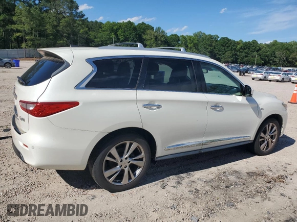 2015 Infiniti QX60 with VIN 5N1AL0MM7FC555894, listed as a Copart auction lot 58221965 with 181,024 mi miles and Clean title. Bid and sale history available at DreamBid. Image 3.
