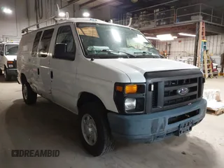 2011 Ford Econoline Cargo Commercial with VIN 1FTNE2EL1BDB34968, listed as a IAAI auction lot 42647682 with 114,506 mi miles and . Bid and sale history available at DreamBid. Image 1.