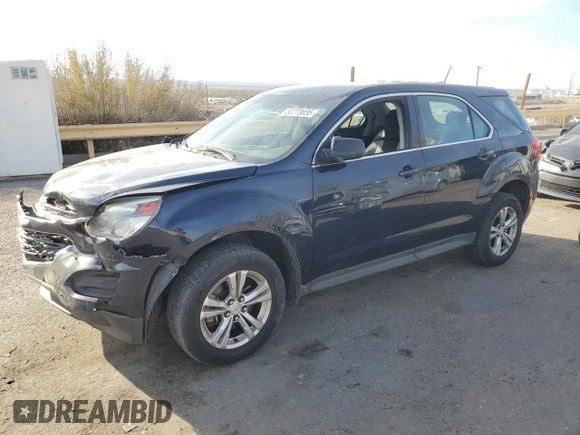 2016 Chevrolet Equinox LS with VIN 2GNFLEEK0G6233362, listed as a Copart auction lot 50273855 with 146,933 mi miles and Salvage Title. Bid and sale history available at DreamBid. Image 1.