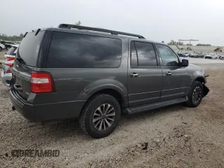 2017 Ford Expedition Max XLT with VIN 1FMJK1HT7HEA25605, listed as a Copart auction lot 61444565 with 162,740 mi miles and Salvage title. Bid and sale history available at DreamBid. Image 3.