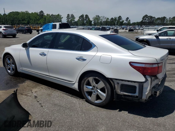 2007 Lexus LS 460 L z VIN JTHGL46F475017260, wystawiony jako Copart lot #55674615 z przebiegiem 189 031 mil mil oraz Szkody całkowita. Historia ofert i sprzedaży dostępna na DreamBid. Obrazek 2.
