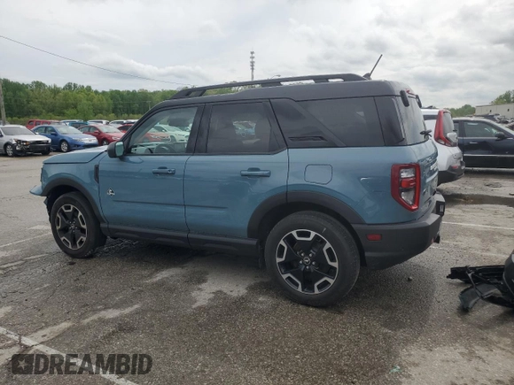 2022 Ford Bronco Sport Outer Banks with VIN 3FMCR9C63NRE26971, listed as a Copart auction lot 54304915 with 35,462 mi miles and Salvage title. Bid and sale history available at DreamBid. Image 2.
