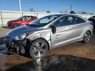 2014 Hyundai Elantra Coupe with VIN KMHDH6AH3EU026122, listed as a Copart auction lot 50590265 with 122,165 mi miles and Salvage Title. Bid and sale history available at carsss.com. Image 1.