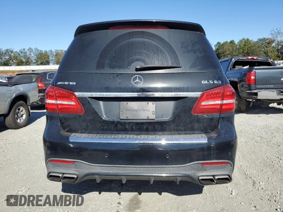 2017 Mercedes-Benz GLS with VIN 4JGDF7FE8HA885805, listed as a Copart auction lot 75594054 with 102,551 mi miles and Salvage Title. Bid and sale history available at carsss.com. Image 6.