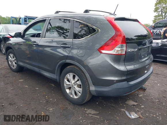 2013 Honda CR-V EX-L z VIN 2HKRM4H77DH628537, wystawiony jako IAAI lot #42285775 z przebiegiem 103 361 mil mil oraz . Historia ofert i sprzedaży dostępna na DreamBid. Obrazek 3.