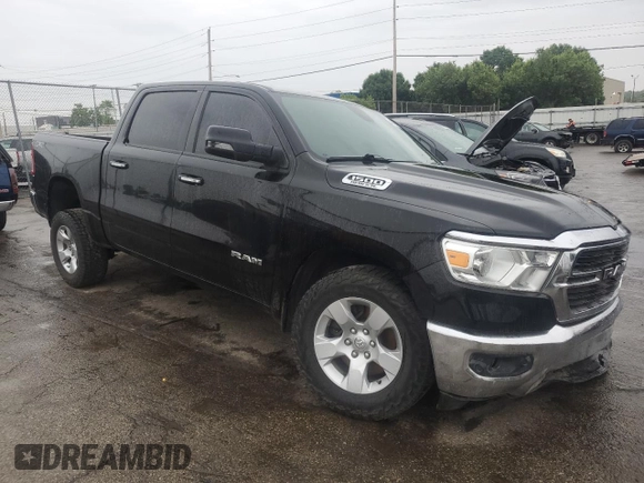 2019 Ram 1500 Big Horn z VIN 1C6SRFFT7KN854273, wystawiony jako Copart lot #48155855 z przebiegiem 92 660 mil mil oraz Szkoda całkowita • Salvage title. Historia ofert i sprzedaży dostępna na DreamBid. Obrazek 4.