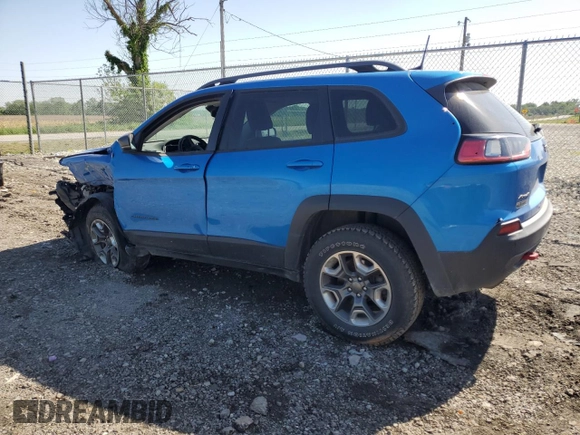 2019 Jeep Cherokee Trailhawk with VIN 1C4PJMBX9KD393862, listed as a Copart auction lot 56695905 with 64,334 mi miles and Salvage title. Bid and sale history available at DreamBid. Image 2.