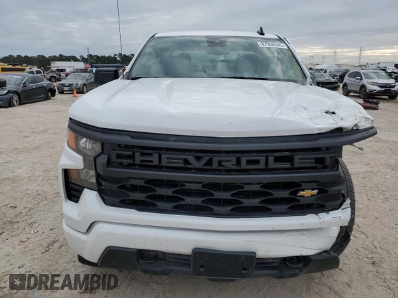 2024 Chevrolet Silverado 1500 Custom with VIN 3GCPABEK4RG267443, listed as a Copart auction lot 87958345 with Not Provided miles and Salvage Title. Bid and sale history available at DreamBid. Image 5.