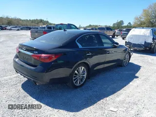 2021 Infiniti Q50 3.0t LUXE with VIN JN1EV7BP2MM707788, listed as a IAAI auction lot 41839281 with 125,173 mi miles. Bid and sale history available at carsss.com. Image 4.