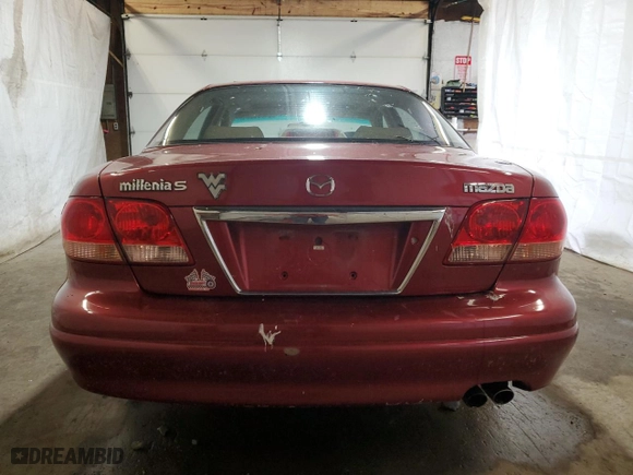 2001 Mazda Millenia S with VIN JM1TA222111707236, listed as a Copart auction lot 54690874 with NaN miles and Salvage Title. Bid and sale history available at carsss.com. Image 6.